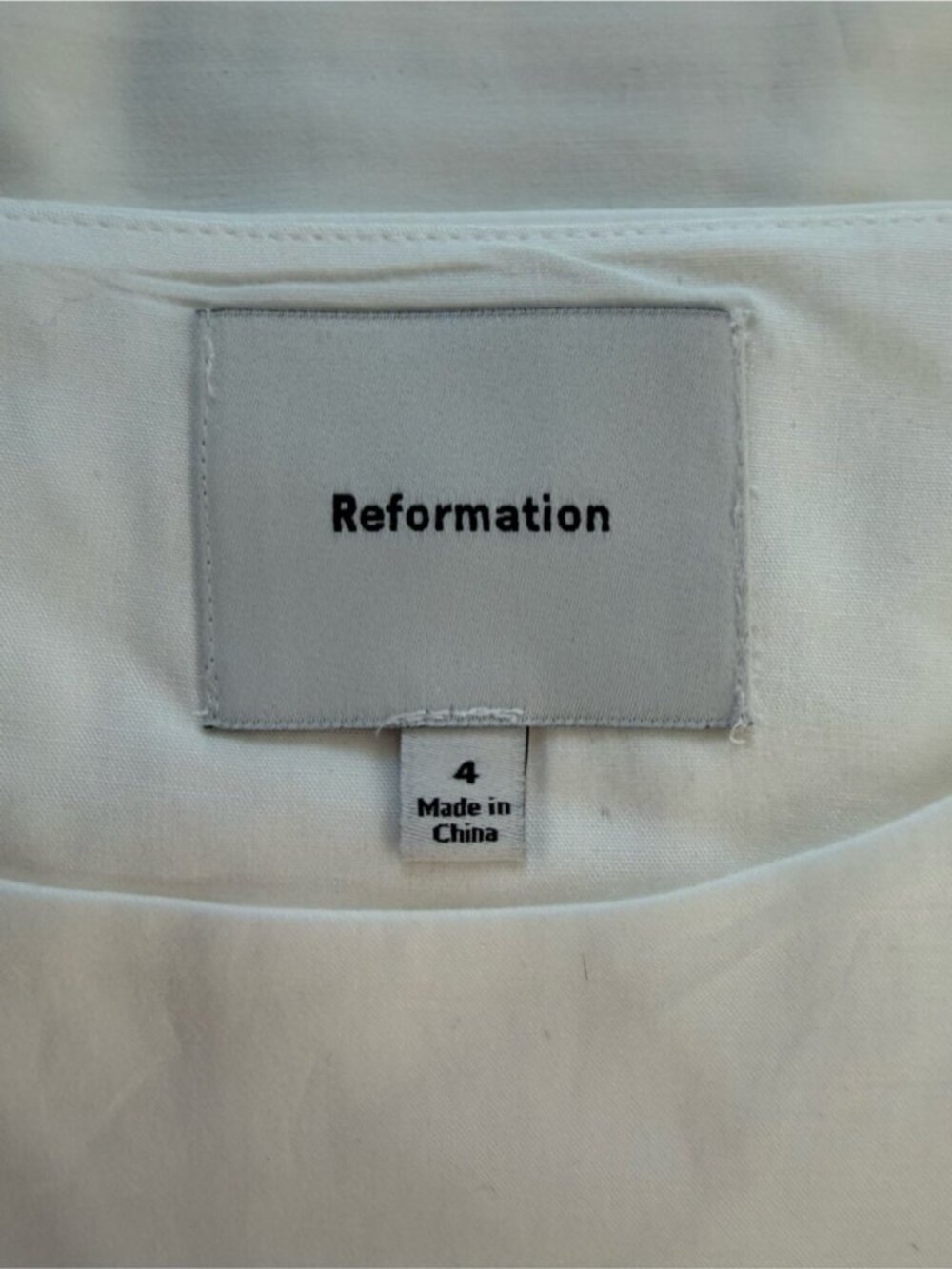NEW Reformation Jordan Two Piece Short Sleeve Skirt Set Cotton White | US 4 UK 8 - Picture 14 of 16